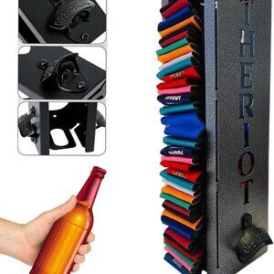 2024 Can Cooler Holder with Bottle Opener, Custom Can Cooler Holder with Bottle
